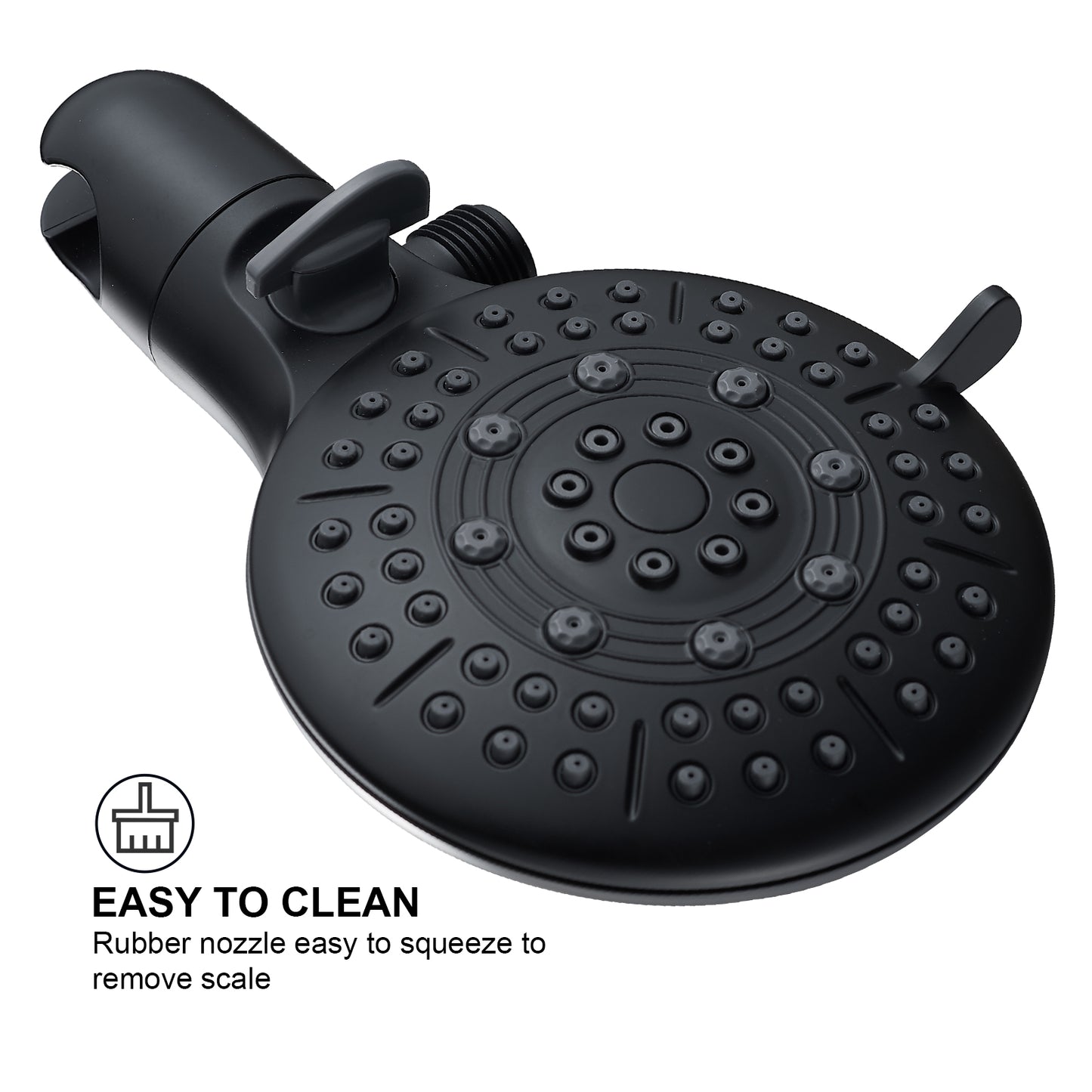 2-in-1 Single-Handle 6-Spray Round Shower Faucet with Dual Shower Heads and Tub Spout (Valve Included)