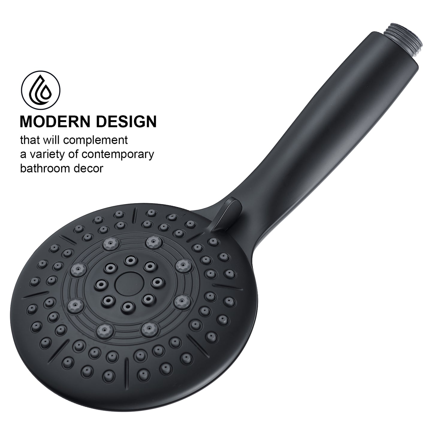 2-in-1 Single-Handle 6-Spray Round Shower Faucet with Dual Shower Heads and Tub Spout (Valve Included)