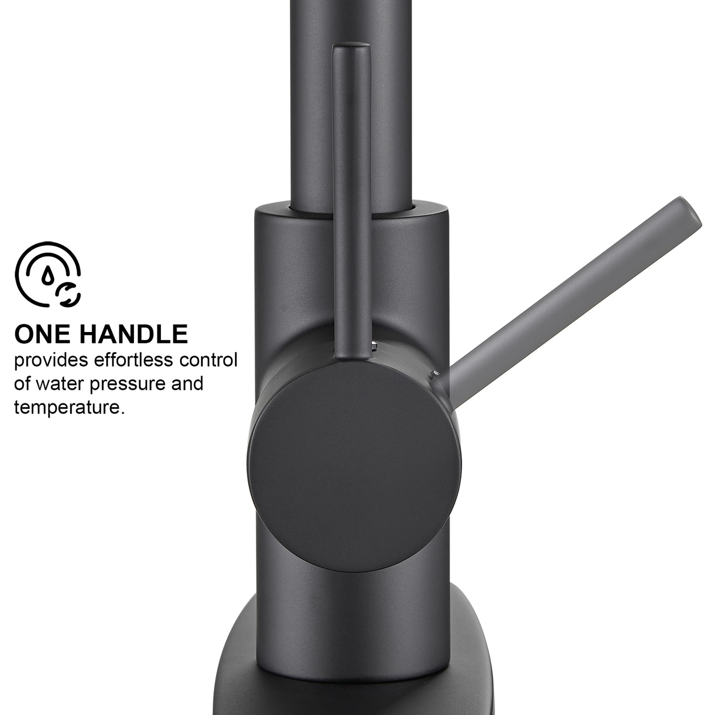 Cobbe Sensor Single Handle Pull Down Spray Kitchen Faucet