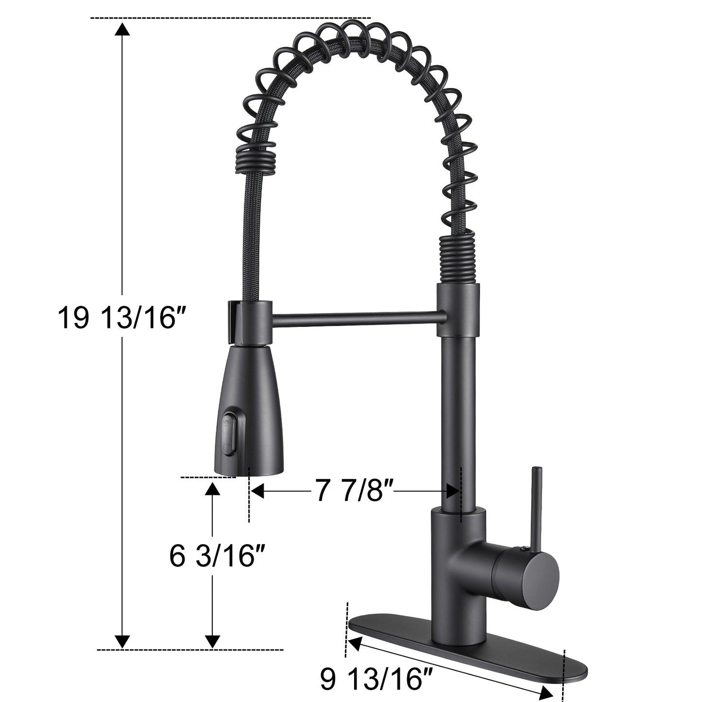 Cobbe Sensor Single Handle Pull Down Spray Kitchen Faucet