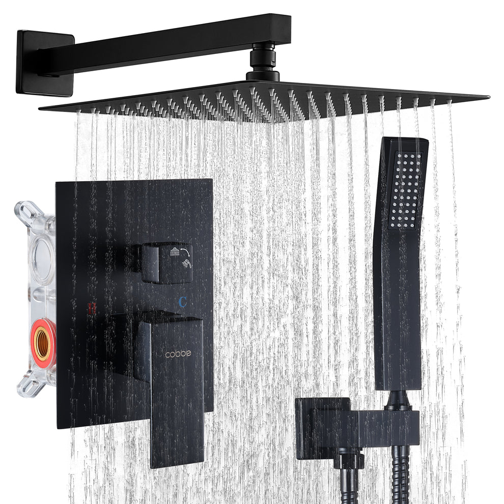 Cobbe Shower System,Shower Faucets Sets Complete,Shower System,10 inch