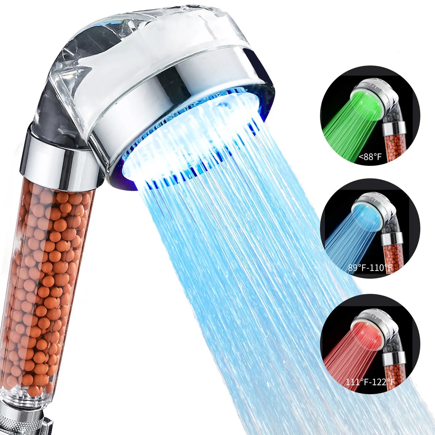 Cobbe Handheld Shower Head, High Pressure Filter Filtration Shower Heads