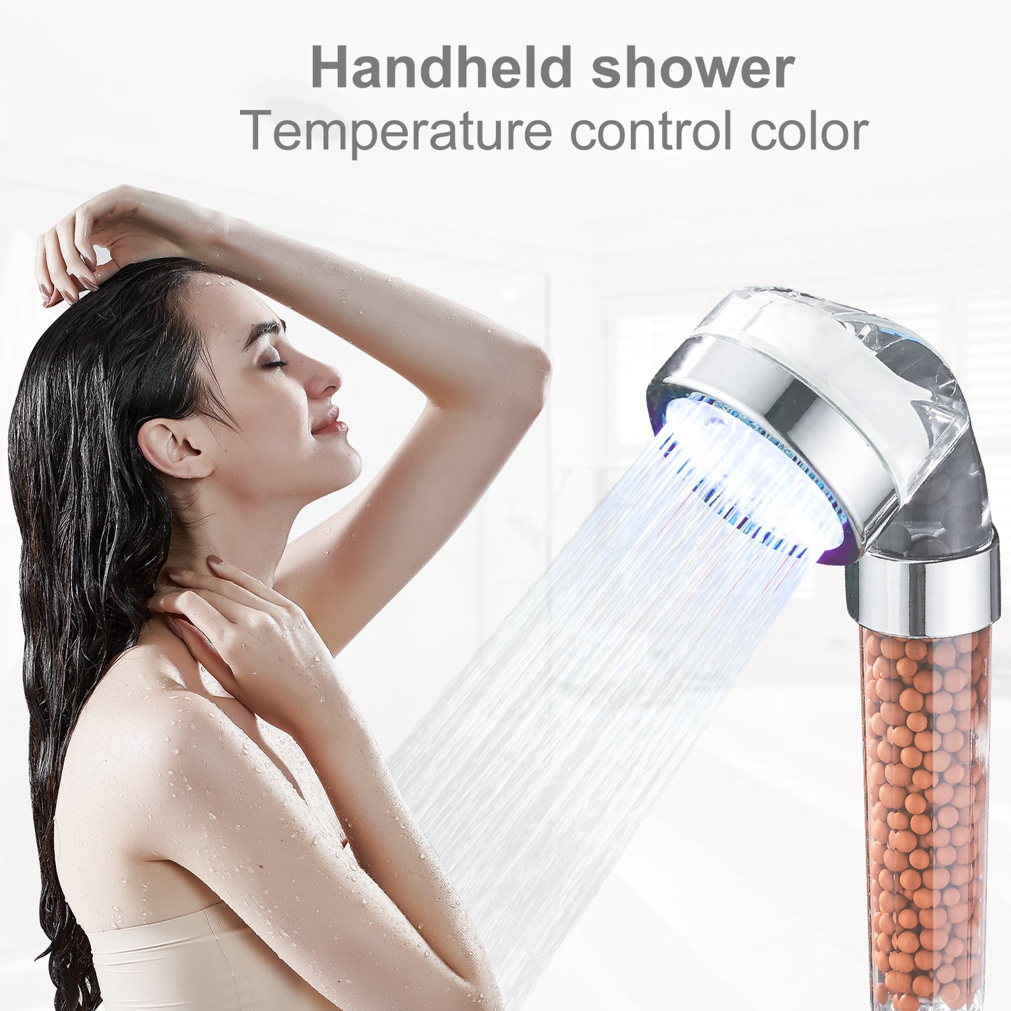 Cobbe Handheld Shower Head, High Pressure Filter Filtration Shower Heads